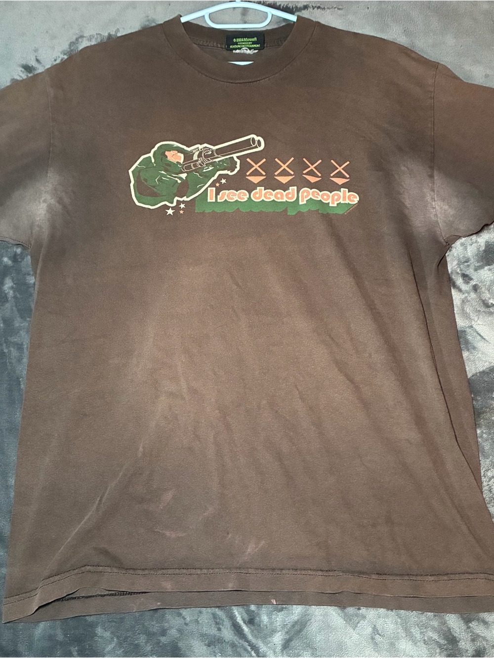 Vintage Halo 2 Master Chief I See Dead People Xbox T Shirt Mens Large 2005 Y2K
